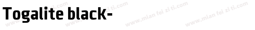 Togalite black字体转换